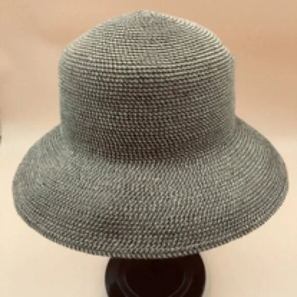 Vintage San Diego Hat Co Paper Braid Cloche Hat – Coastal Grandma Resort Sun Hat - Picture 10 of 13